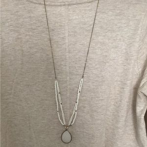 The loft gold and pearl necklace